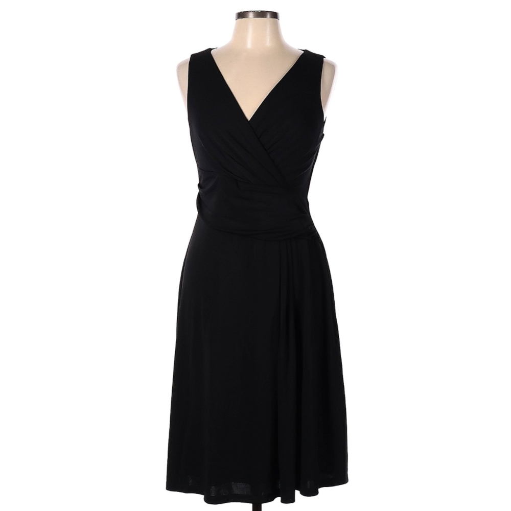 NWT Lauren by Ralph Lauren Faux Wrap Dress 10
